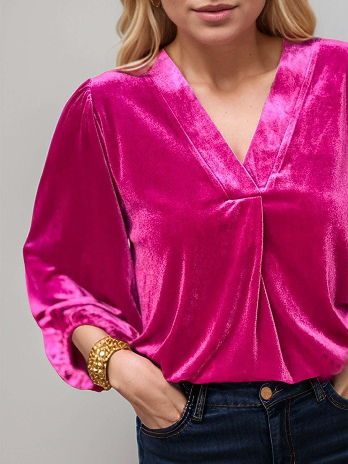 Velvet Cozy & Classy Blouse in 4 Colors!