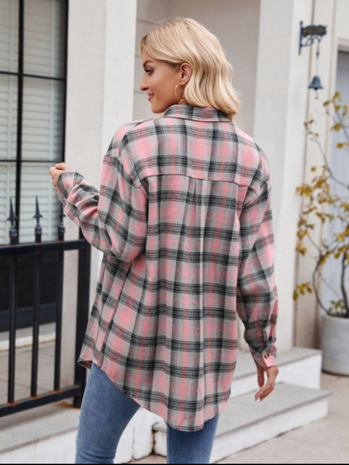 Mandy Pocketed Plaid Shirt in 6 Colors!