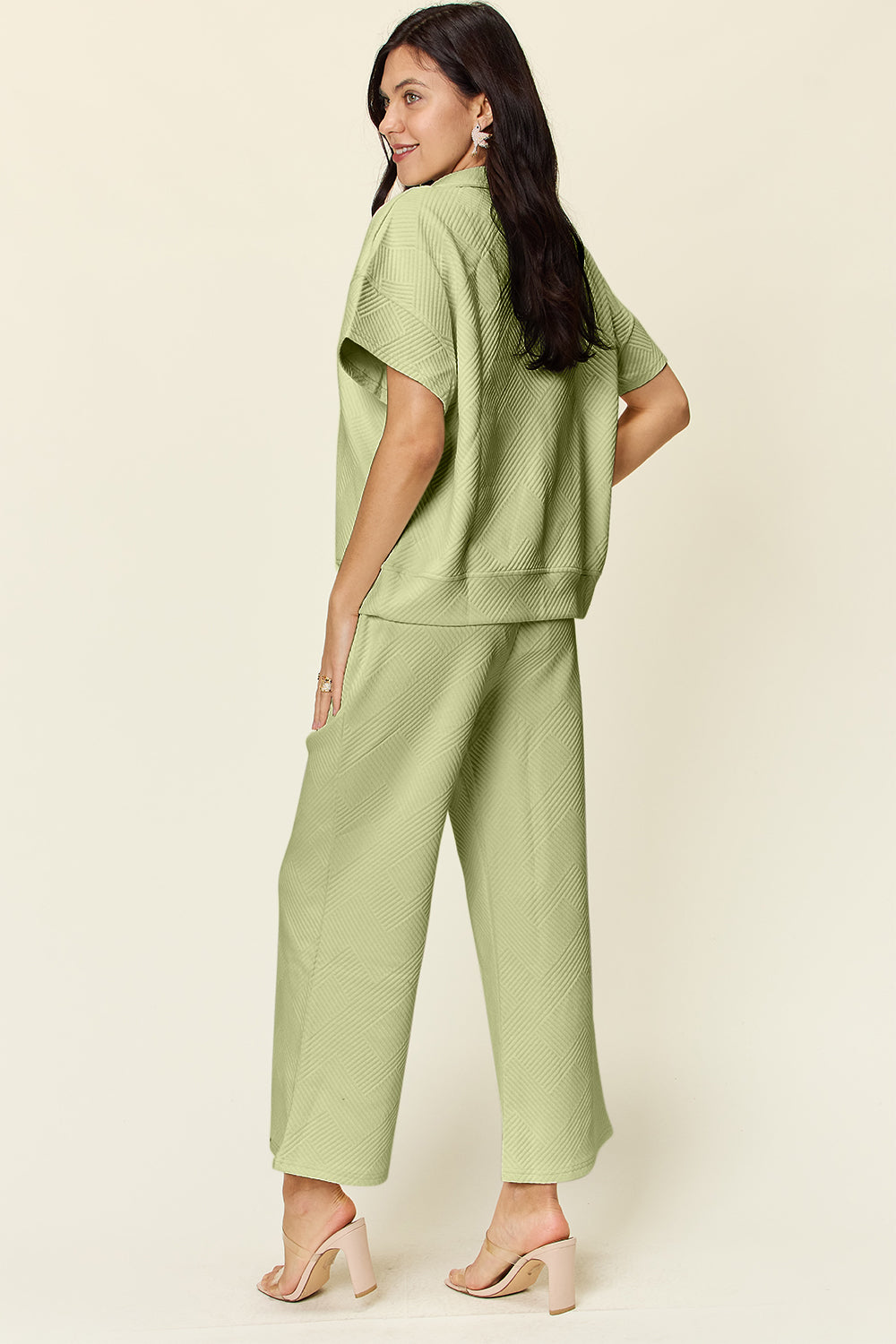Bailey Half Zip Short Sleeve Top & Pants Set in 6 Colors!