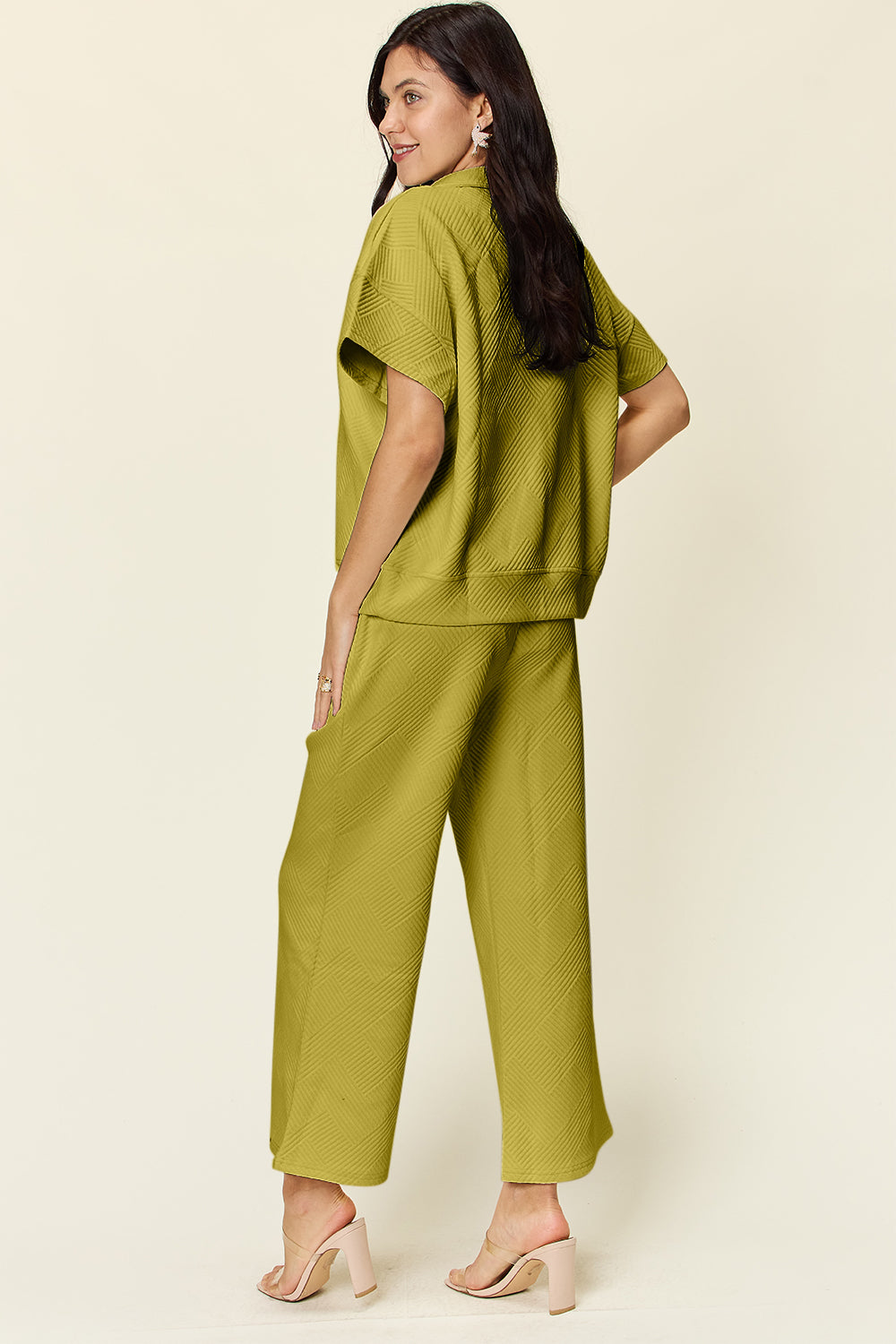 Hailey Zip Short Sleeve Top & Pants Set in 8 Colors!