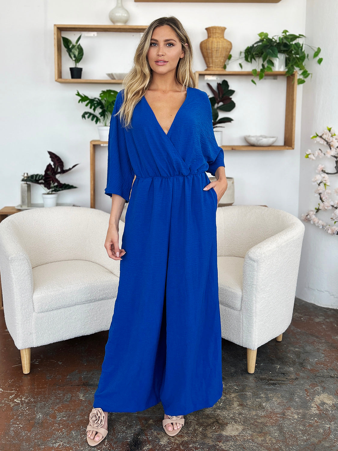 Maria Wide Leg Jumpsuit in 4 Colrs!