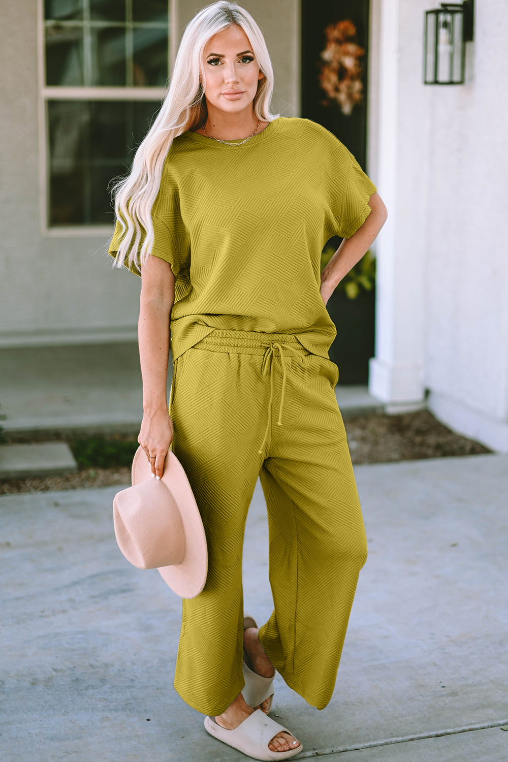 Cara Short Sleeve Top and Pants Set in 9 Colors!