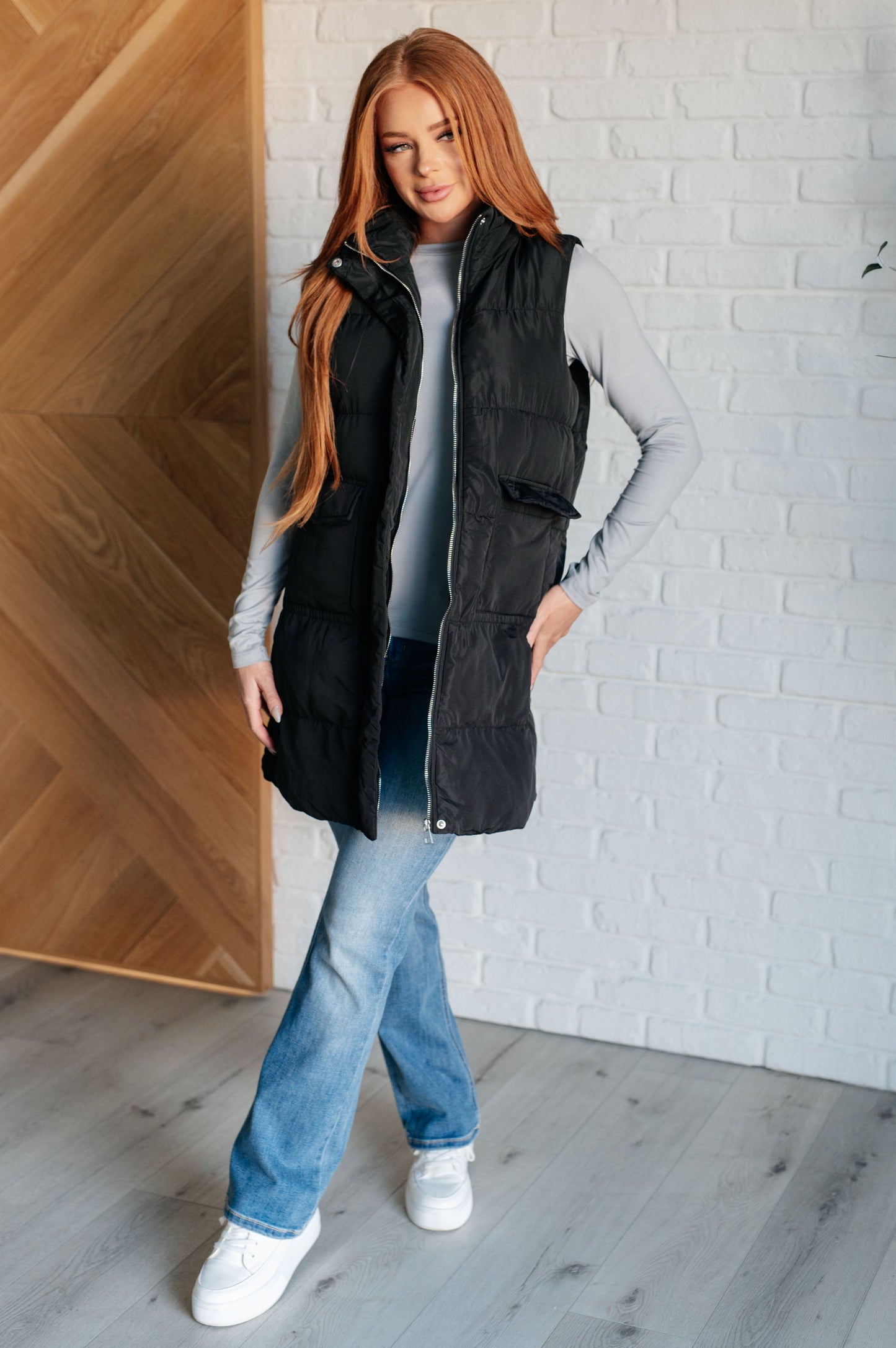 Cold and Calculated Longline Puffer Vest