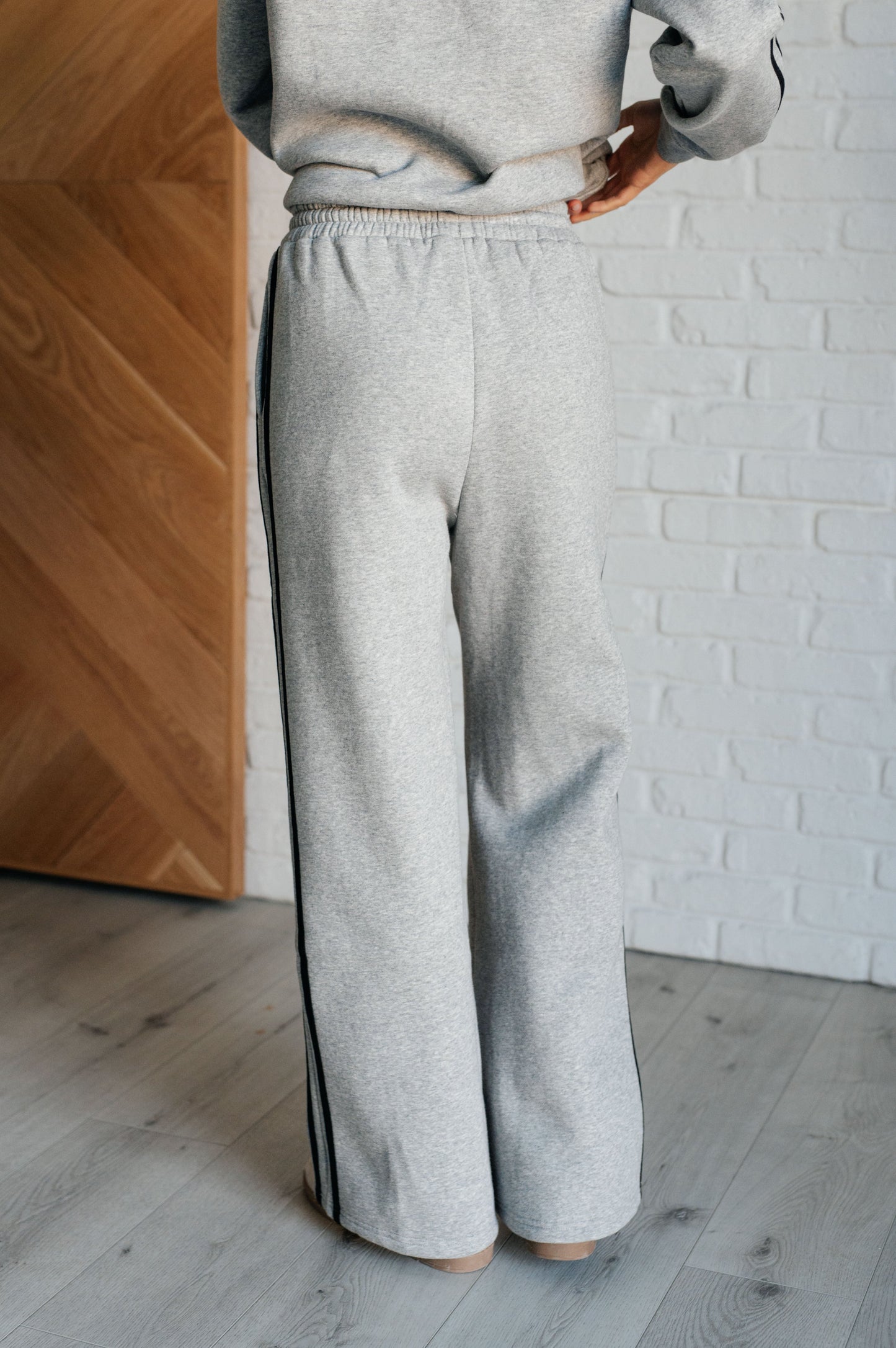 Don't Get Stuck Stripe Detail Sweatpants