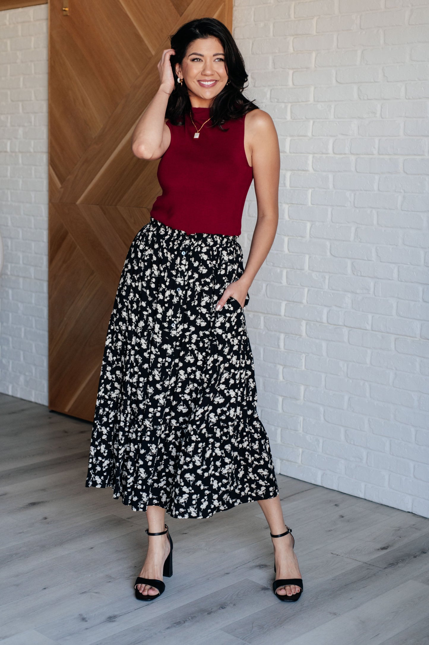 Fielding Flowers Floral Skirt