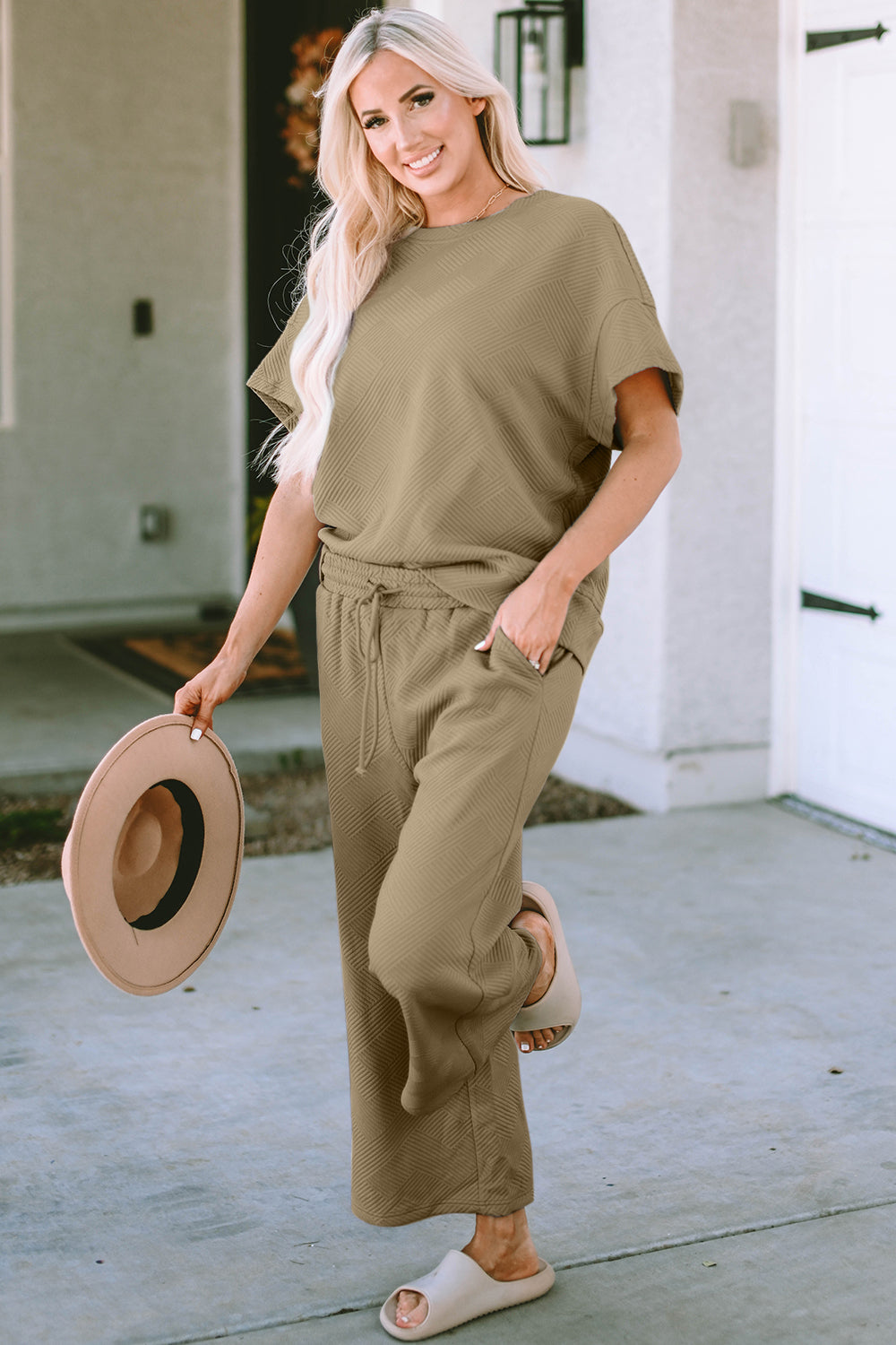 Cara Short Sleeve Top and Pants Set in 9 Colors!