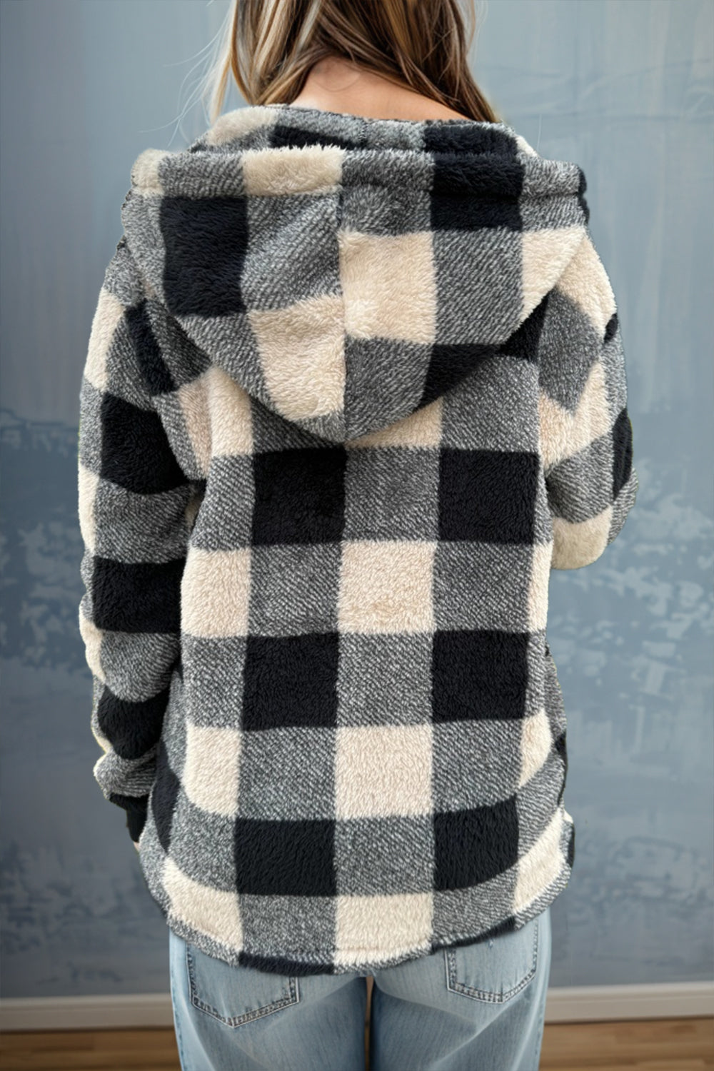 Double Take Plaid Hooded Coat in 4 Colors!