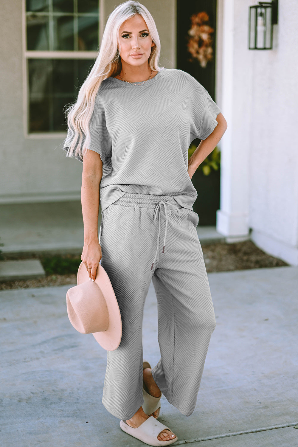 Diana Short Sleeve Top and Pants Set in 4 Colors!
