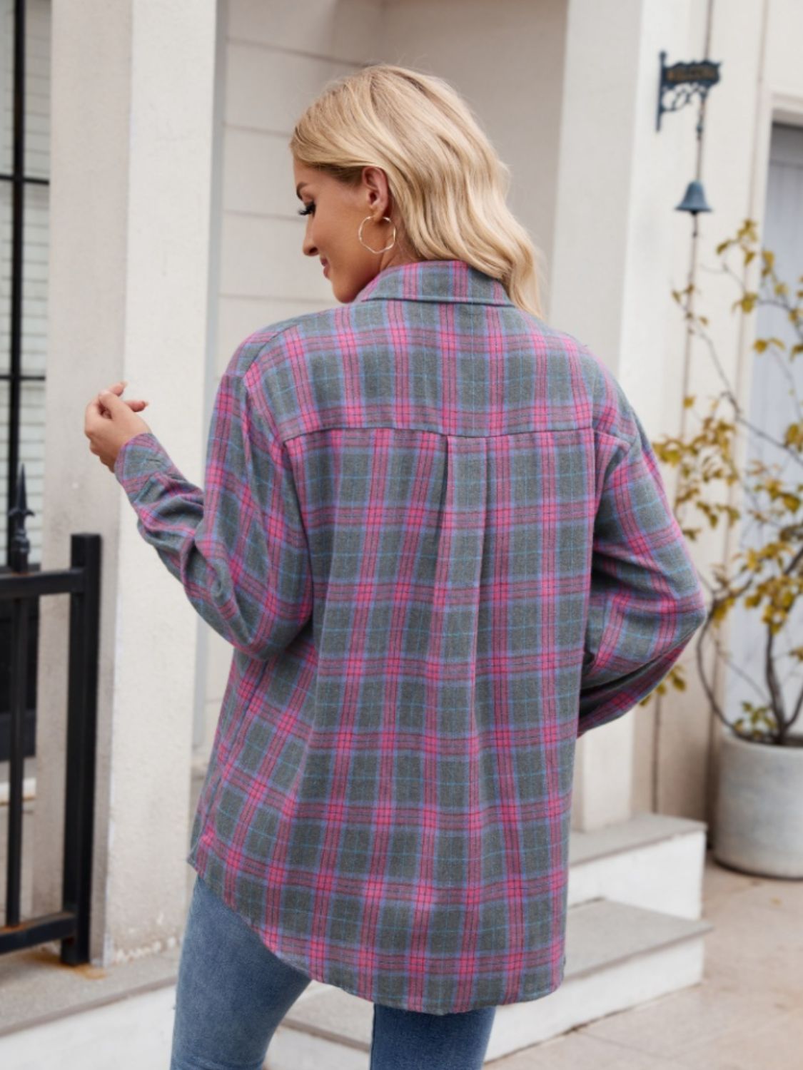 Mandy Pocketed Plaid Shirt in 6 Colors!