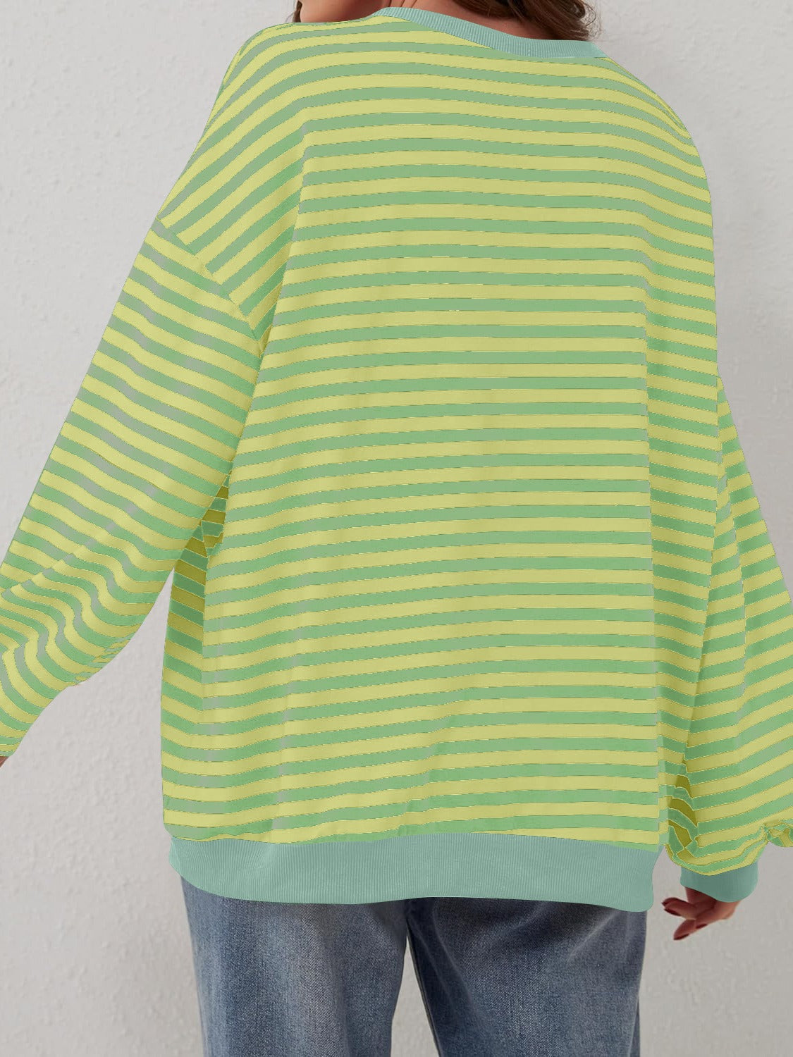 Bella Contrast Striped Sweatshirt in 12 Colors!