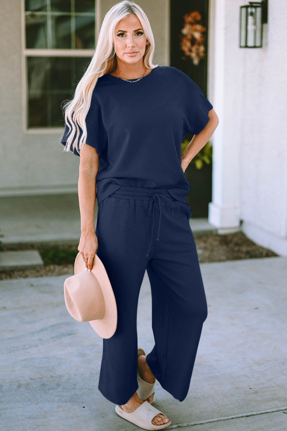 Cara Short Sleeve Top and Pants Set in 9 Colors!