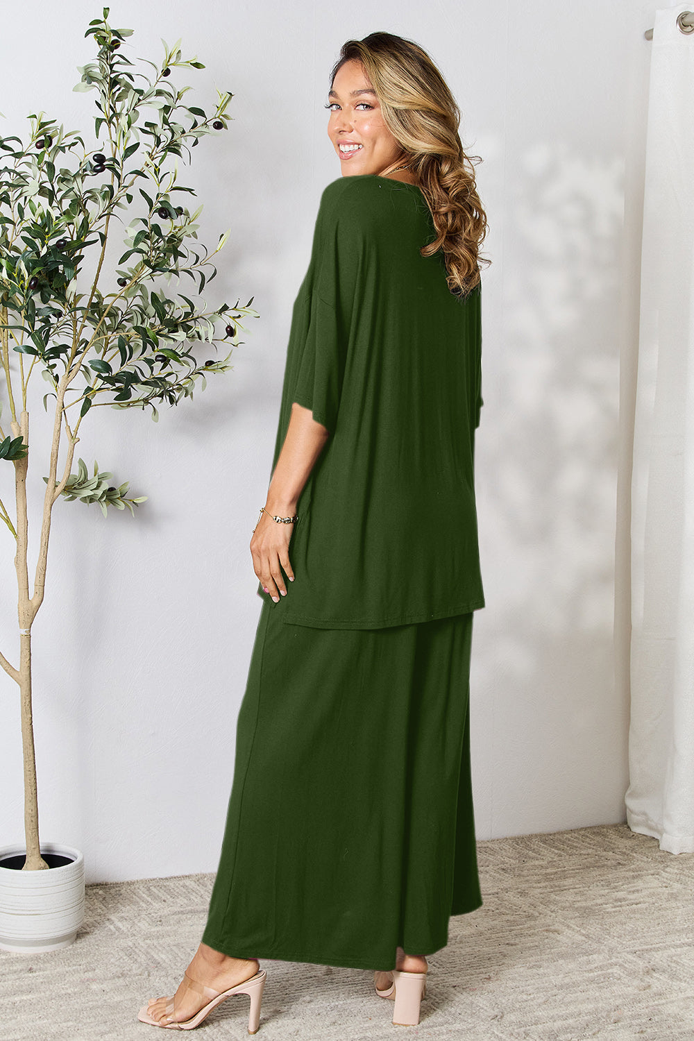 Ellie Slit Top and Pants Set in 6 Colors!