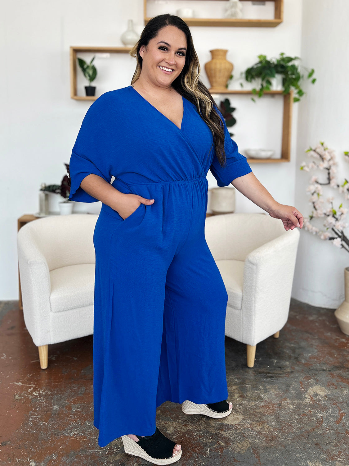 Maria Wide Leg Jumpsuit in 4 Colrs!