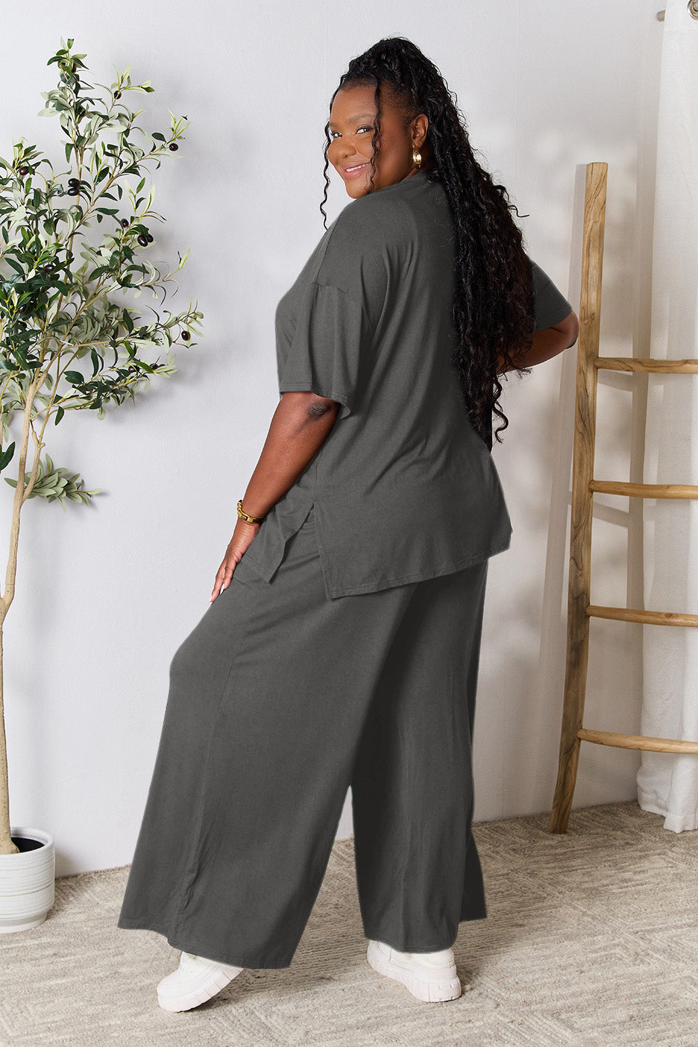 Ellie Slit Top and Pants Set in 6 Colors!