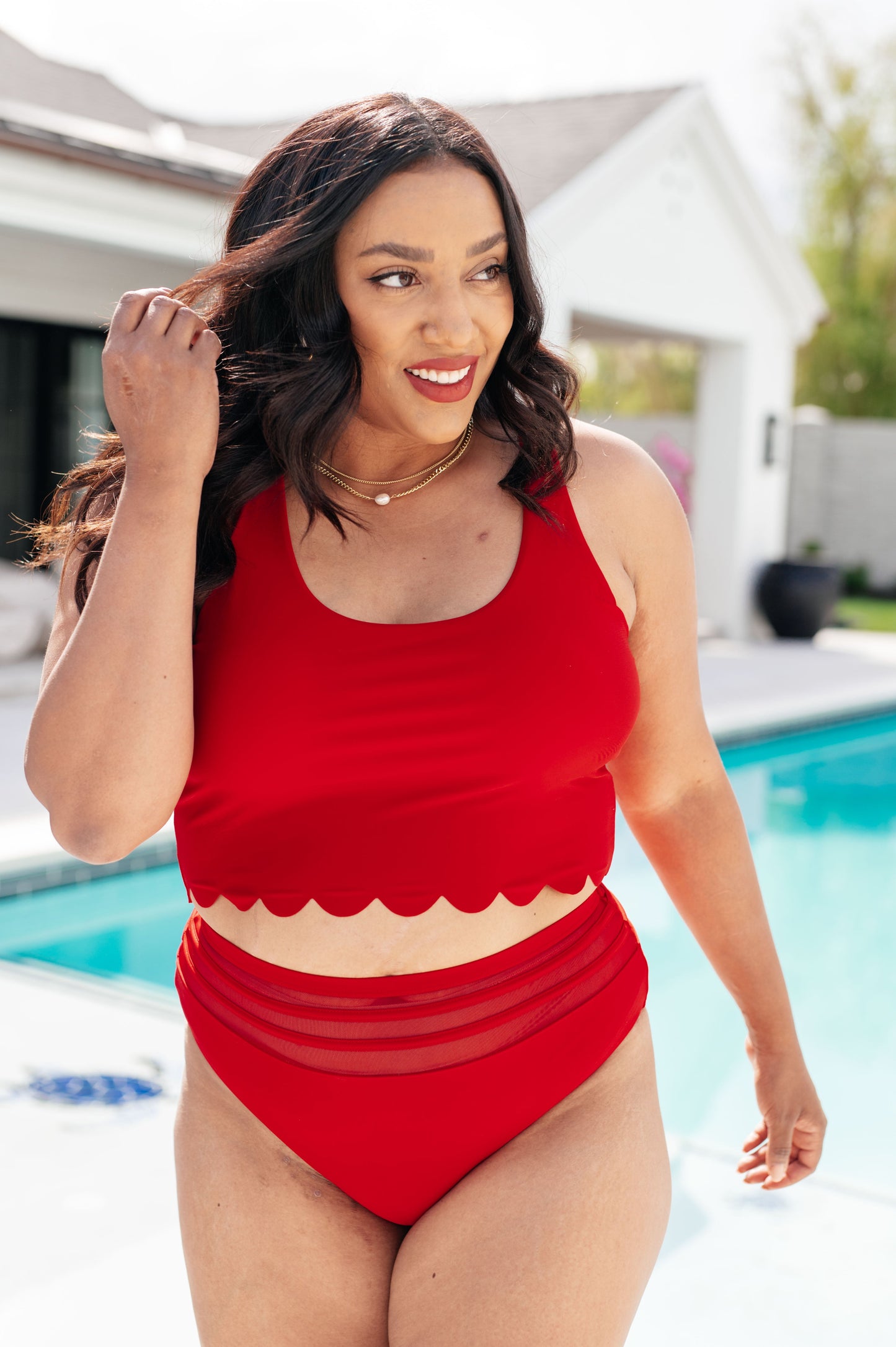 Tonga Scalloped Swim Top **FINAL SALE**