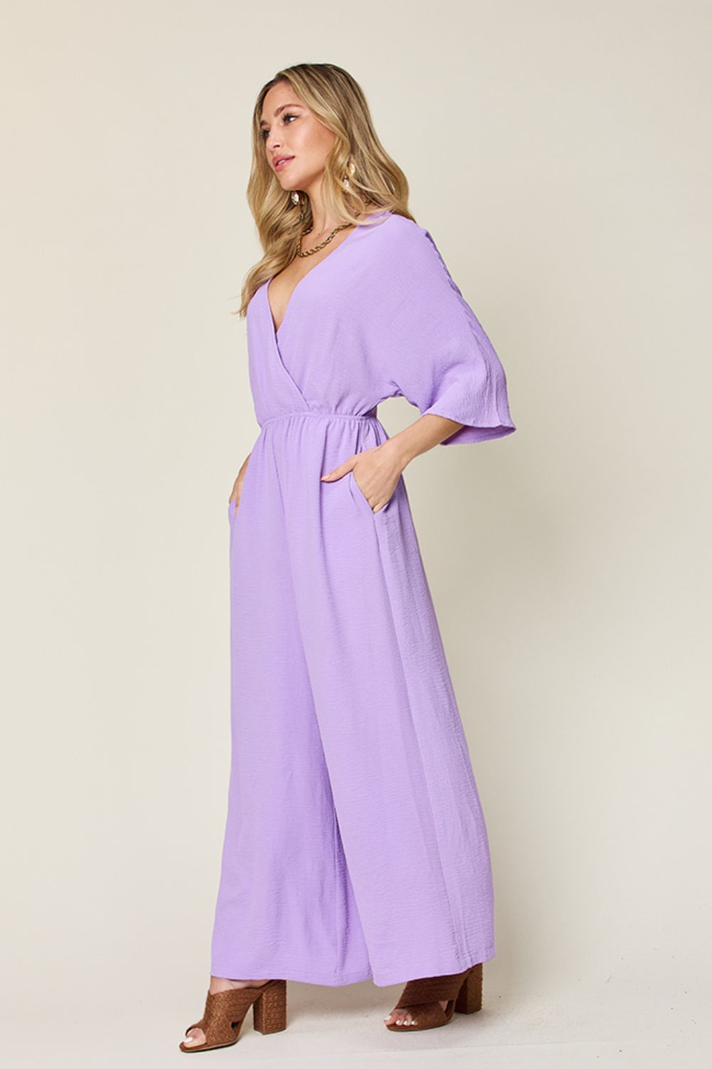 Maria Wide Leg Jumpsuit in 4 Colrs!