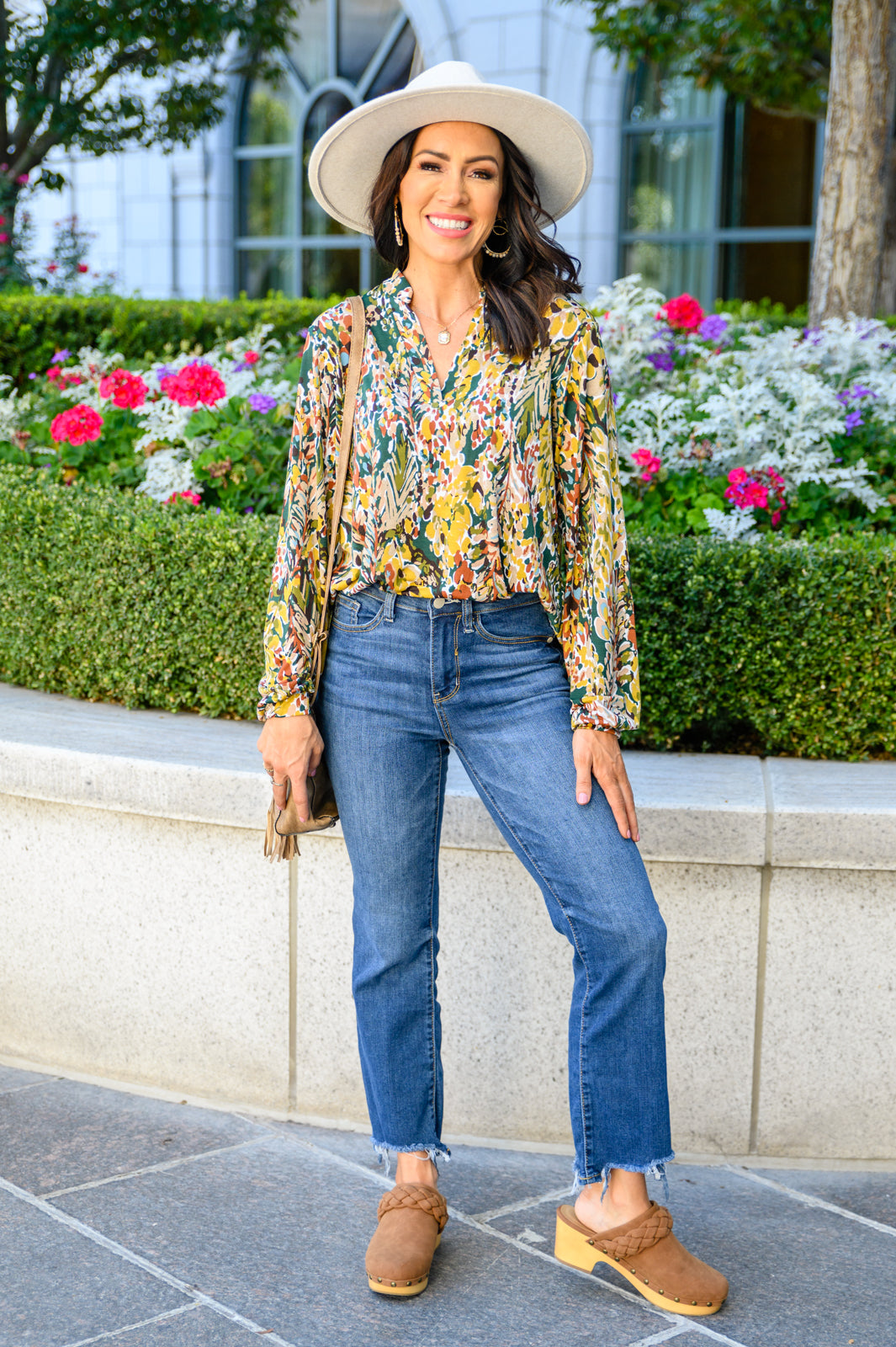 Lilly Ann Floral Print Blouse