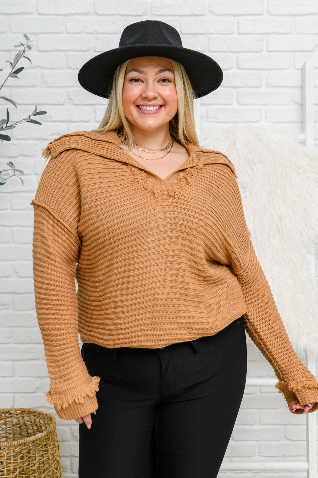 Travel Far & Wide Sweater in Taupe