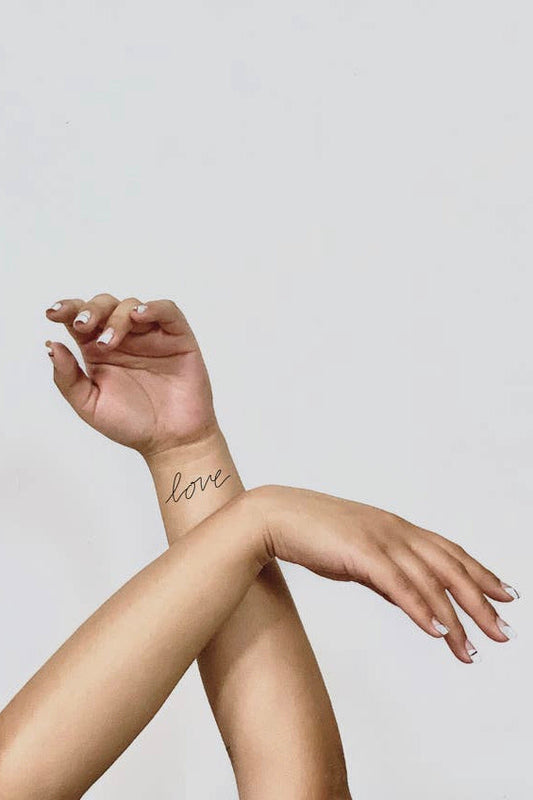 Words For A Season Temporary Tattoo- LOVE